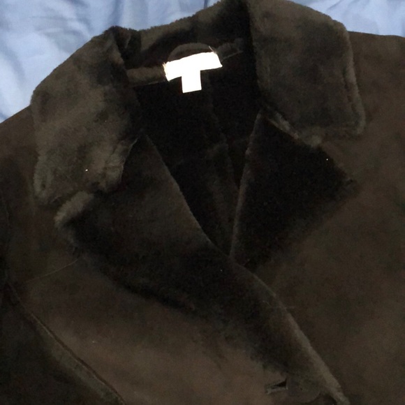 Charter Club black fur-lined coat - Picture 4 of 9